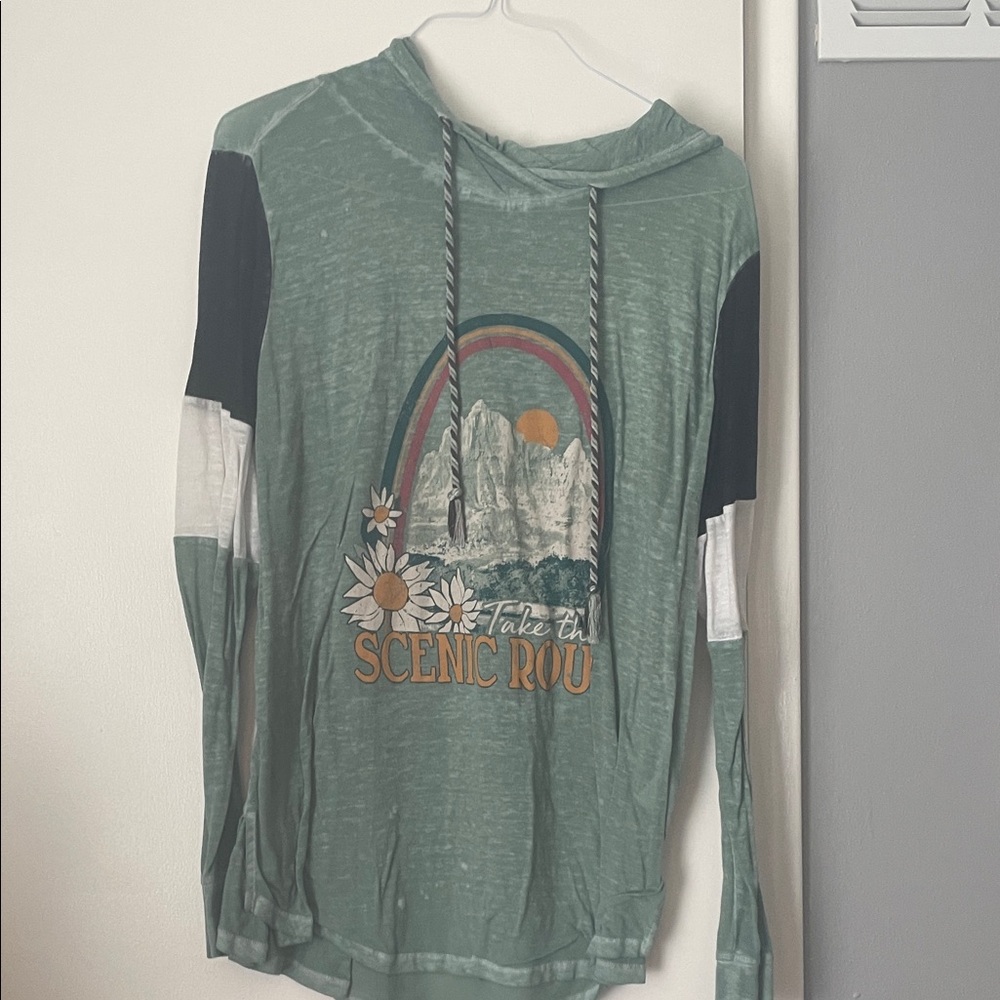 Green Scenic Route Women’s Hoodie